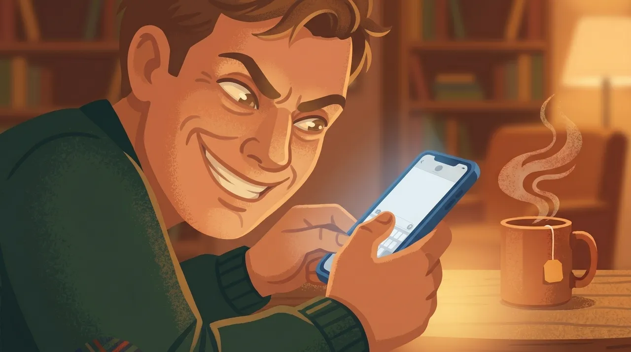 A player invents a cheeky fake answer for a British quiz on their phone