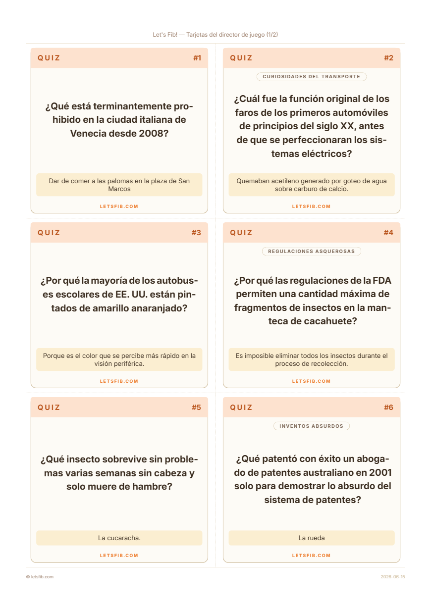 Cartas de juego para imprimir en PDF