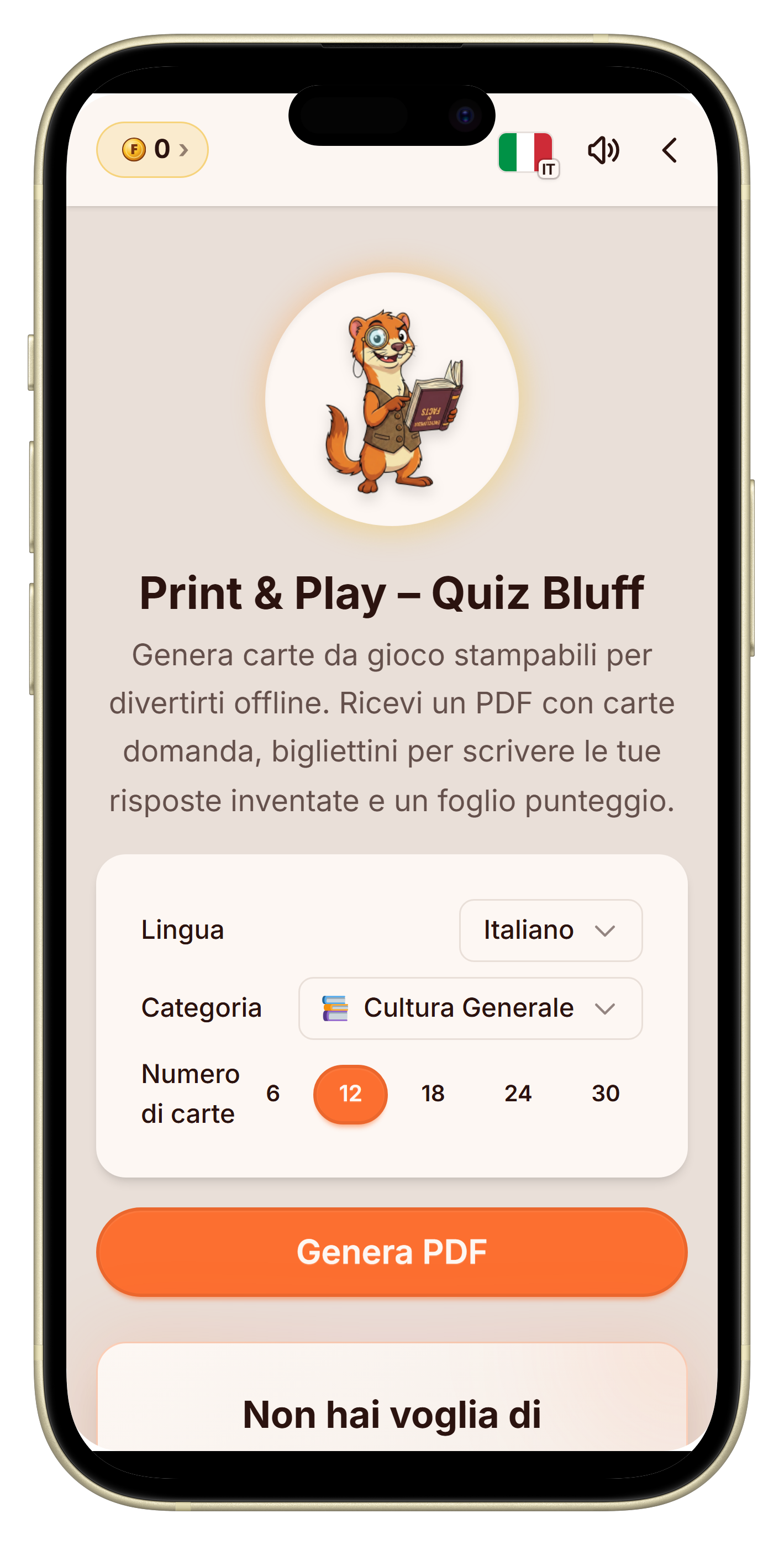 Generatore di carte da gioco