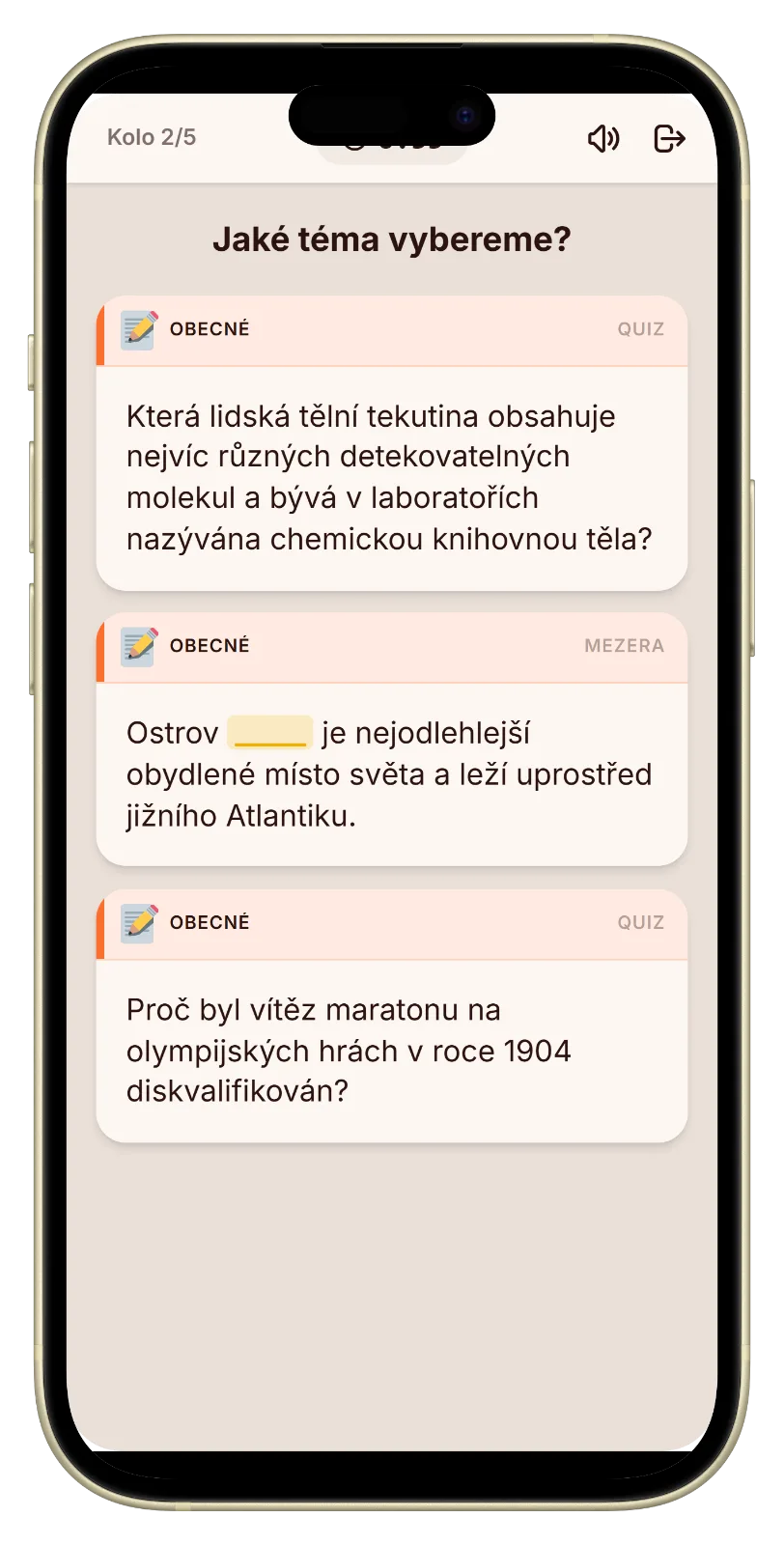 Let's Fib kvízová otázka na večeru se spolubydlícími