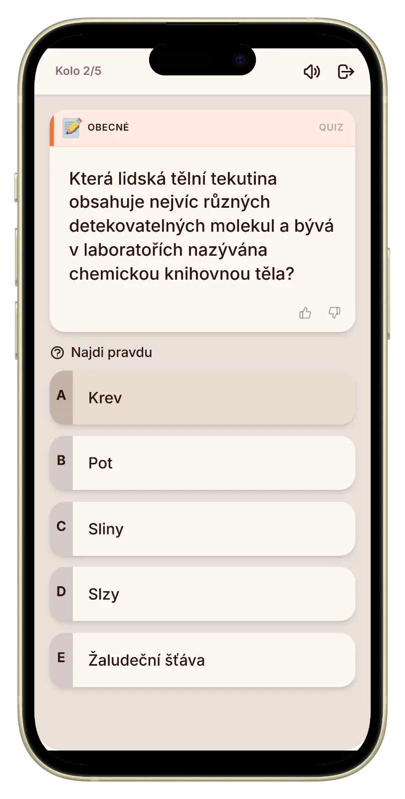 Hlasování v Let's Fib