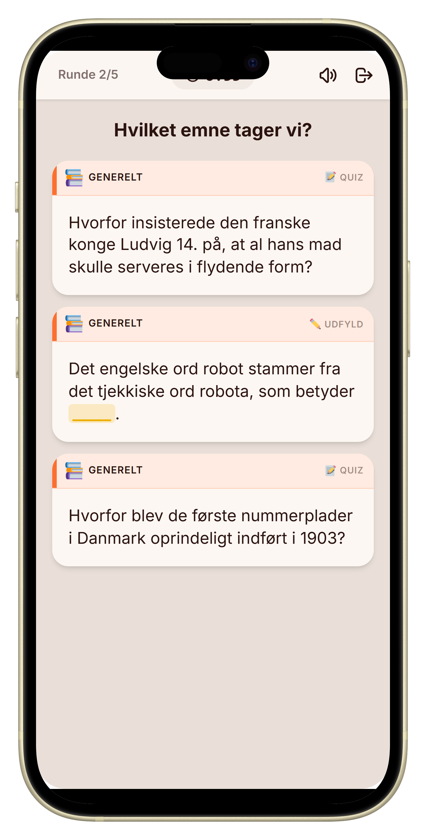 Let's Fib quizspørgsmål til nytårsaften