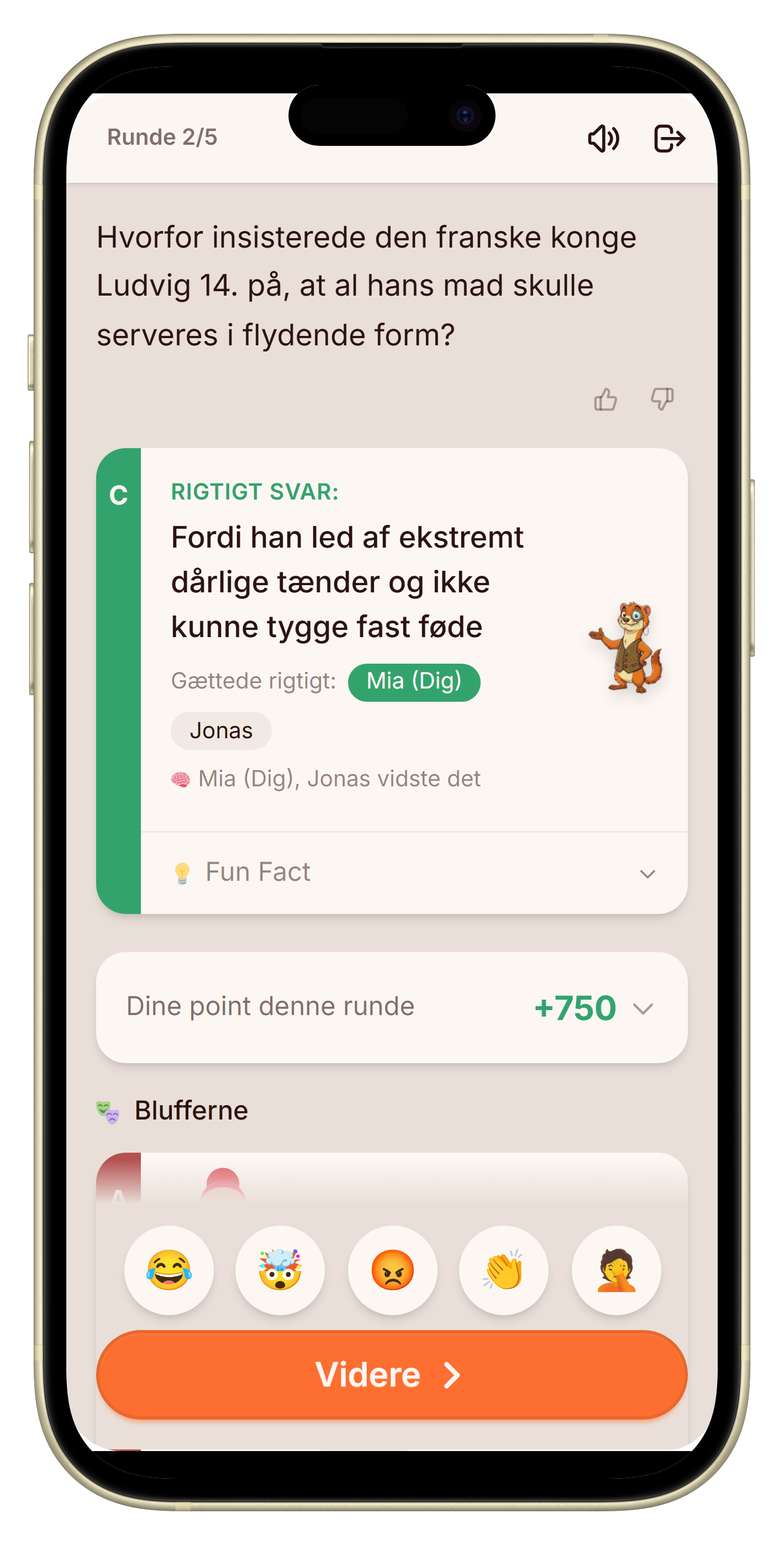 Let's Fib afsløring under en runde uden materialer
