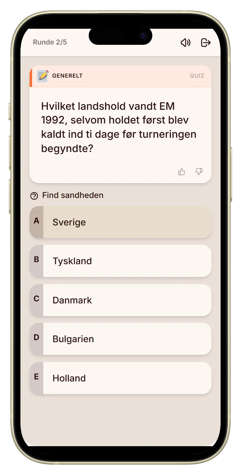 Stem på det ægte fodboldsvar blandt bluffene i Let's Fib