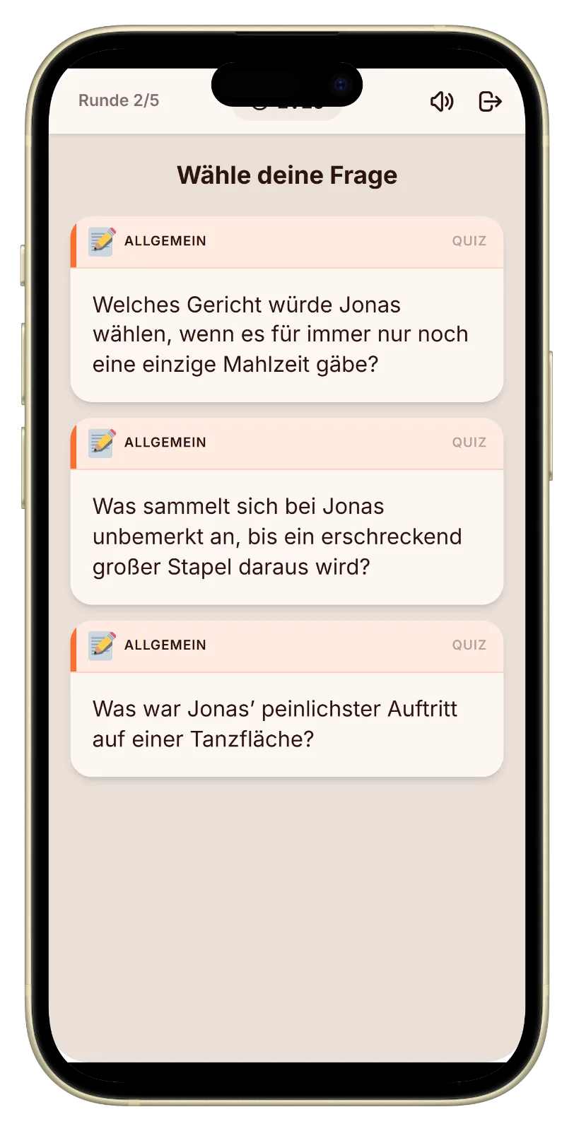 Let's Fib Hot Seat Frage