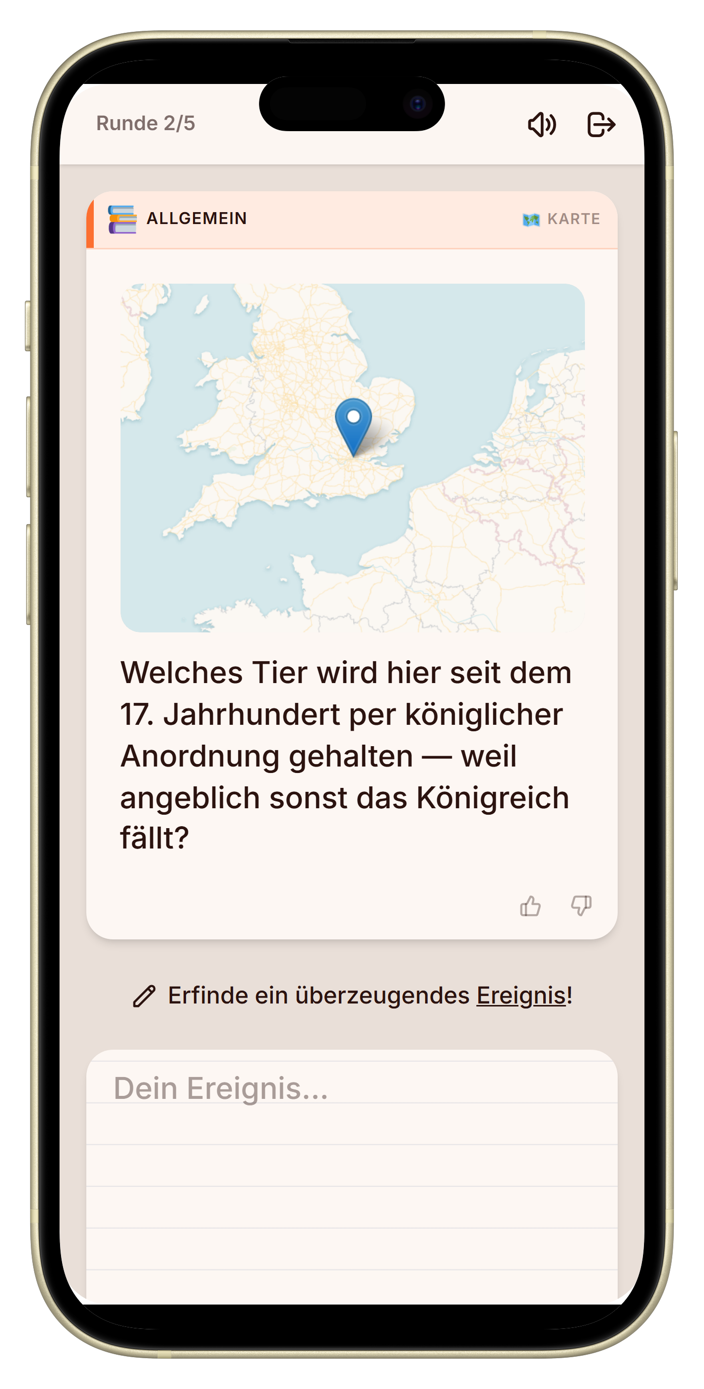 Let's Fib Geo-Quiz mit Landkarte