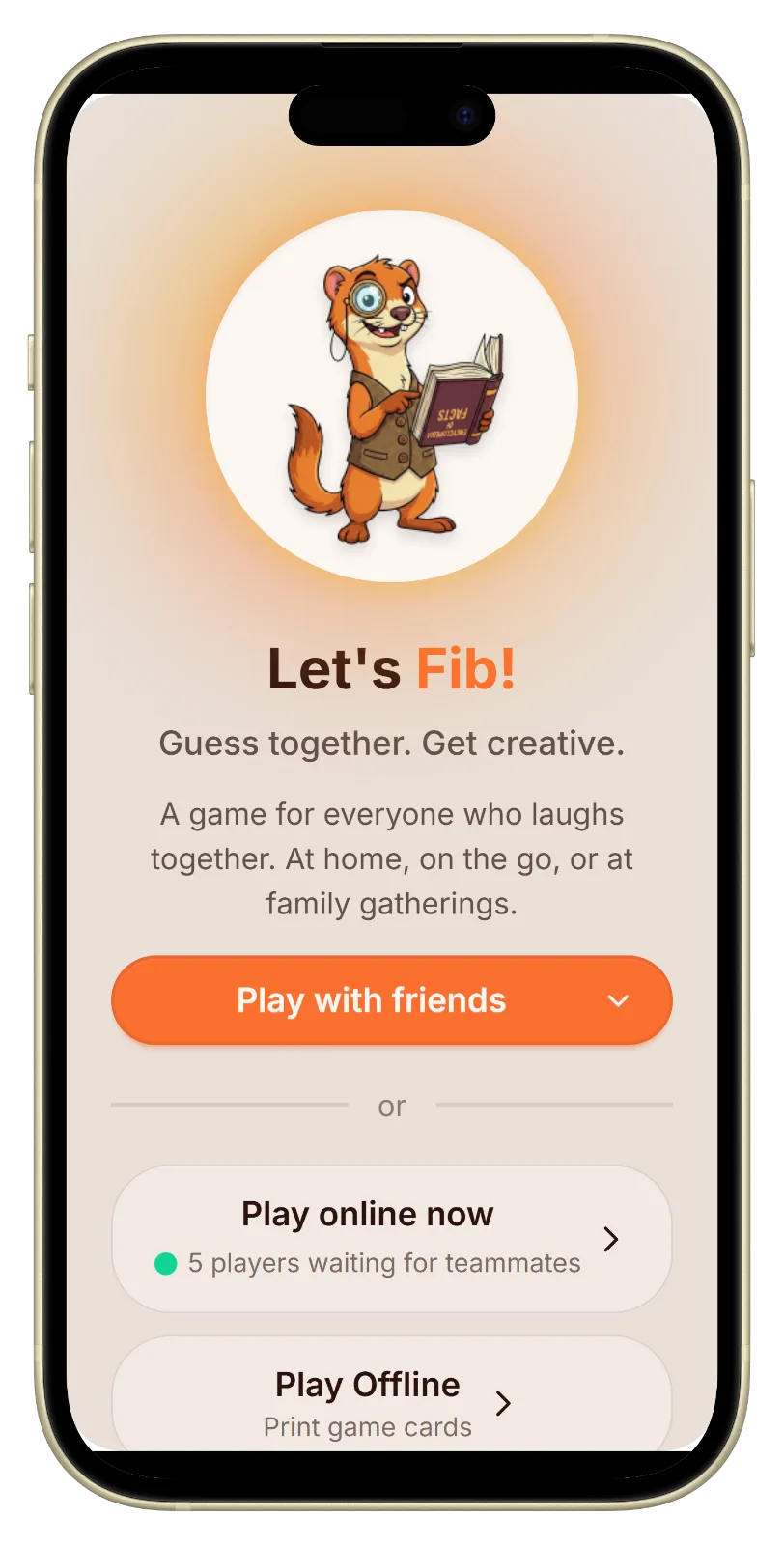 Let's Fib homepage