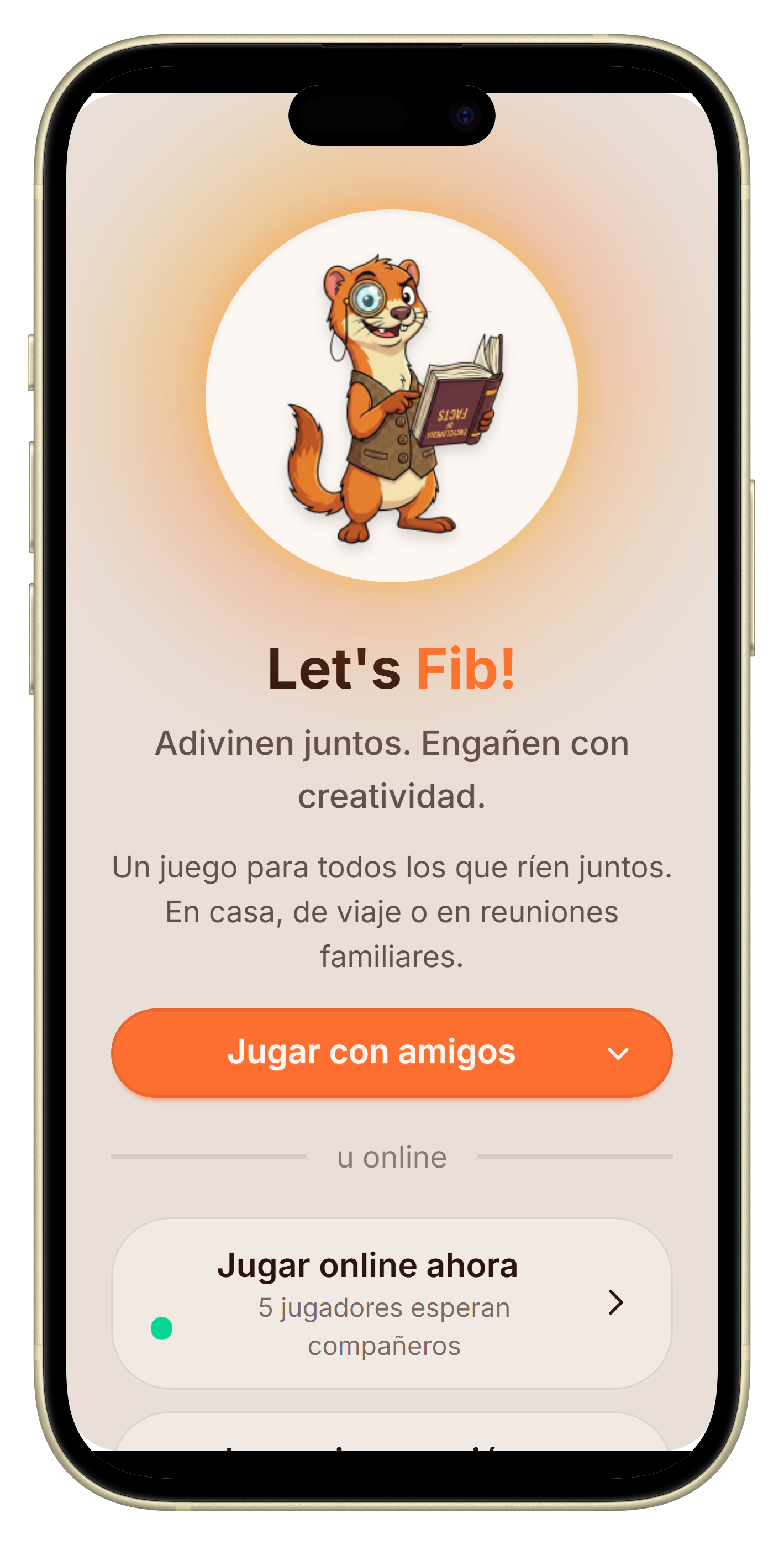 Let's Fib página de inicio