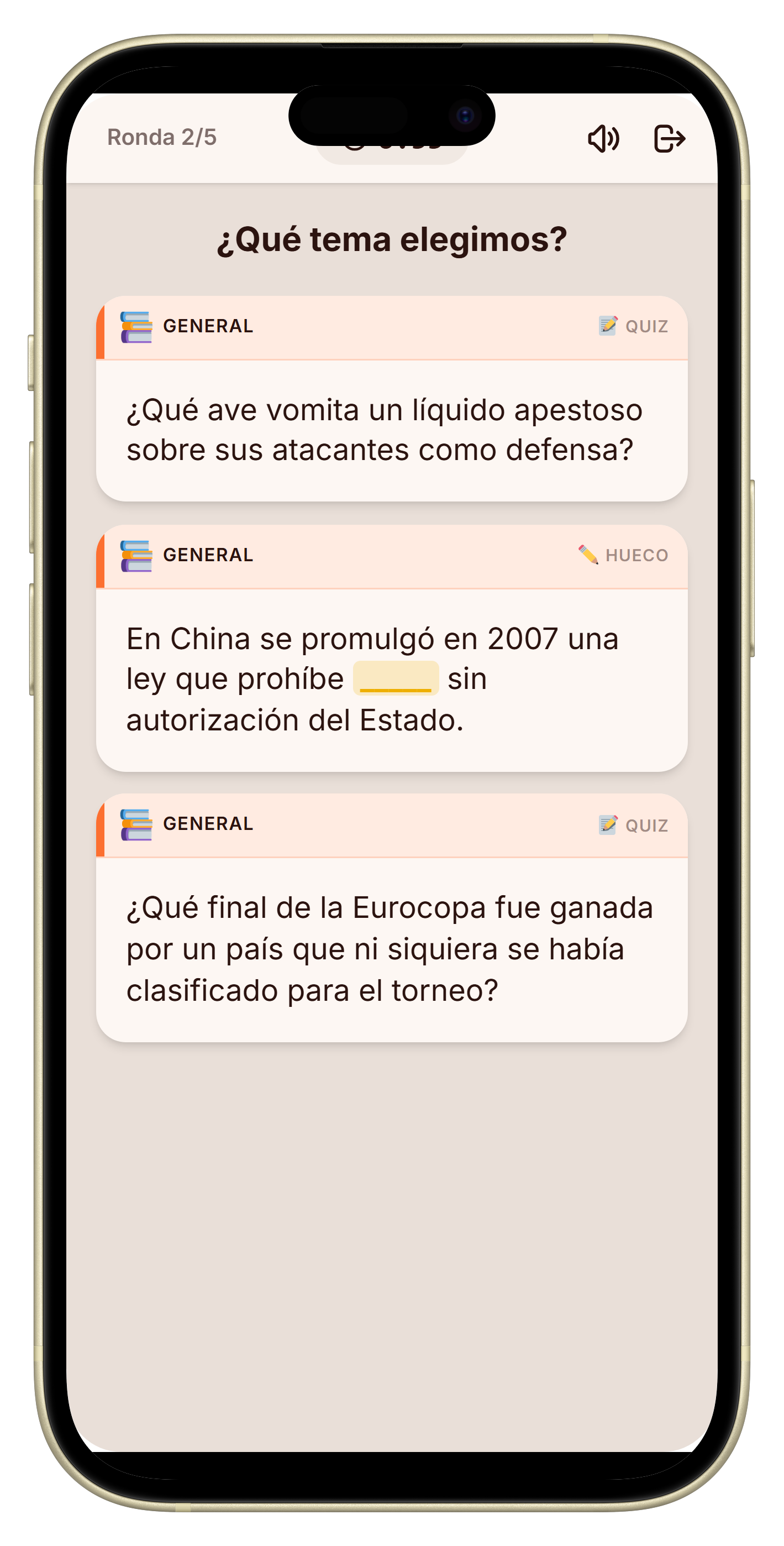 Let's Fib pregunta quiz en la fiesta