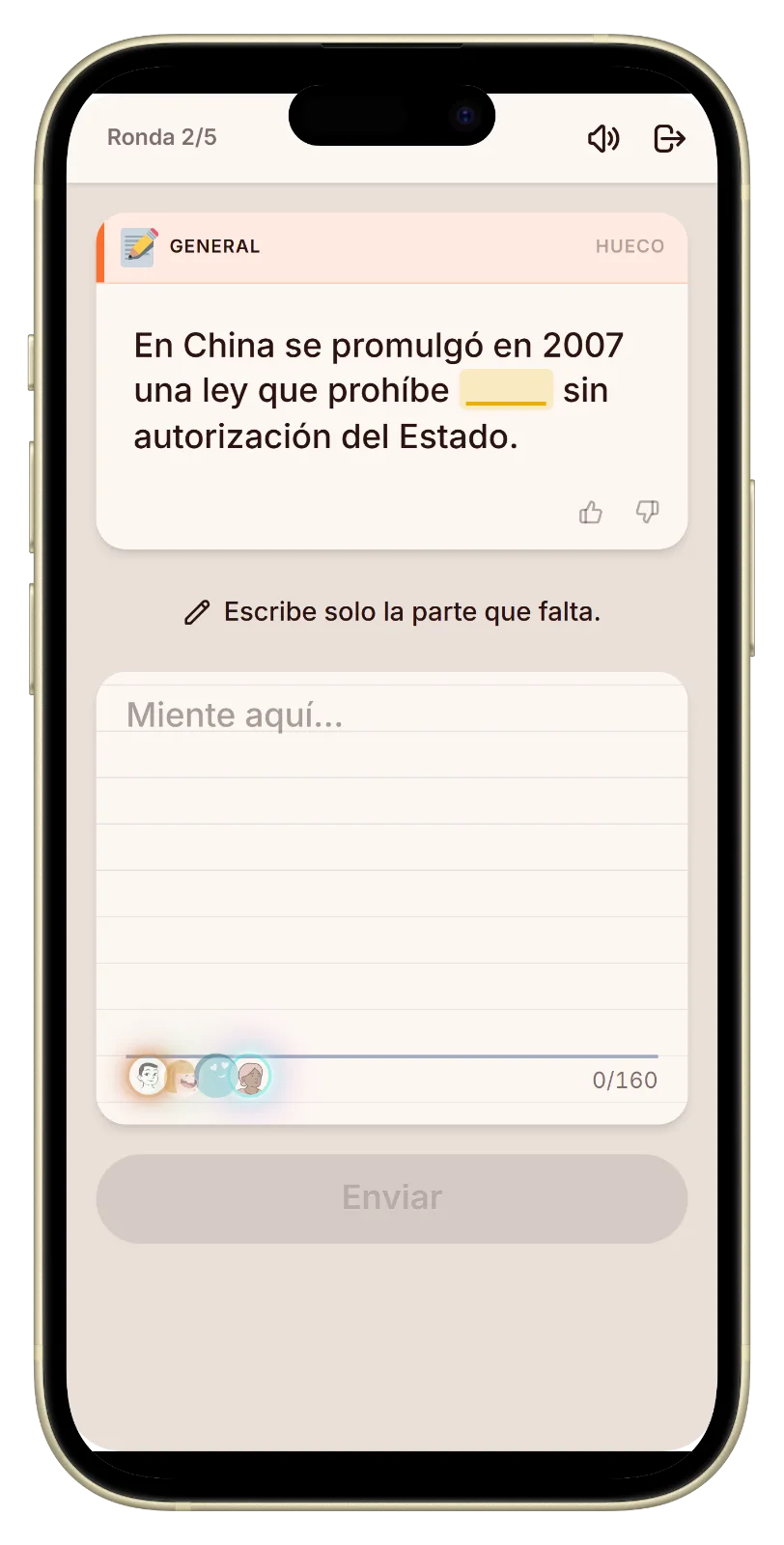 Let's Fib escribir respuesta