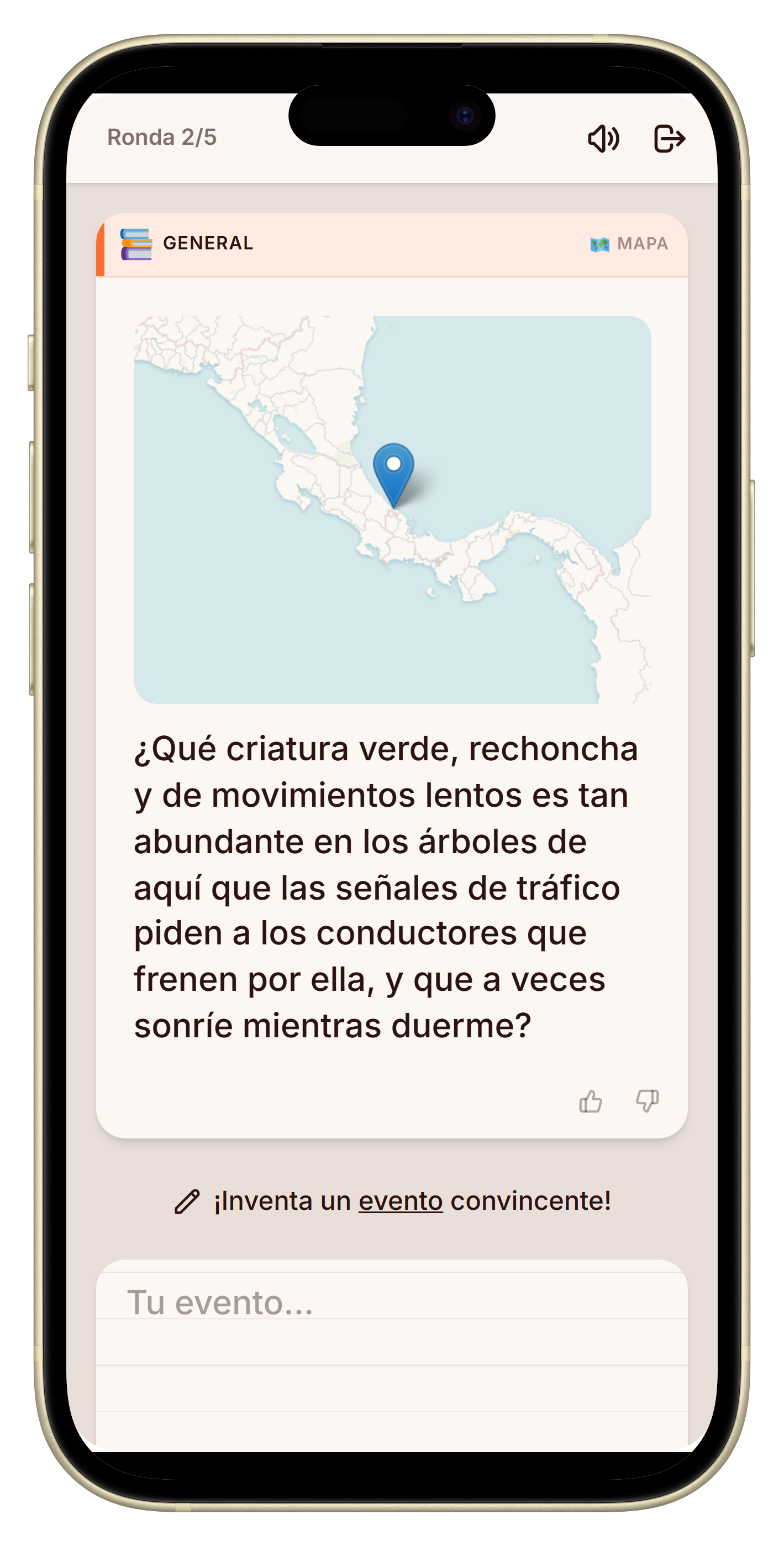 Let's Fib quiz geográfico con mapa
