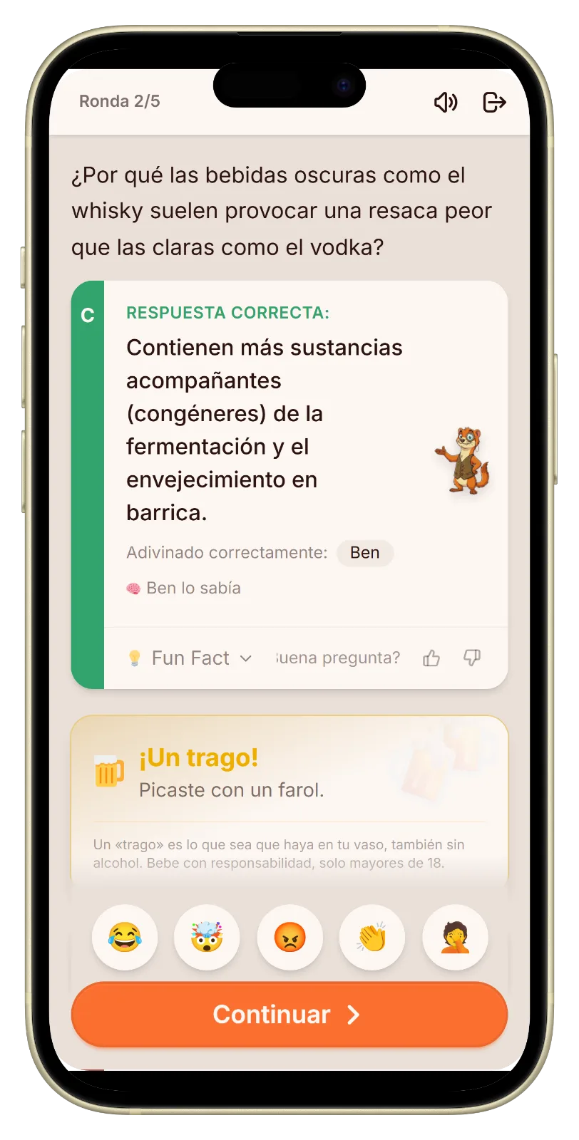 Let's Fib modo para beber: la revelación muestra quién bebe