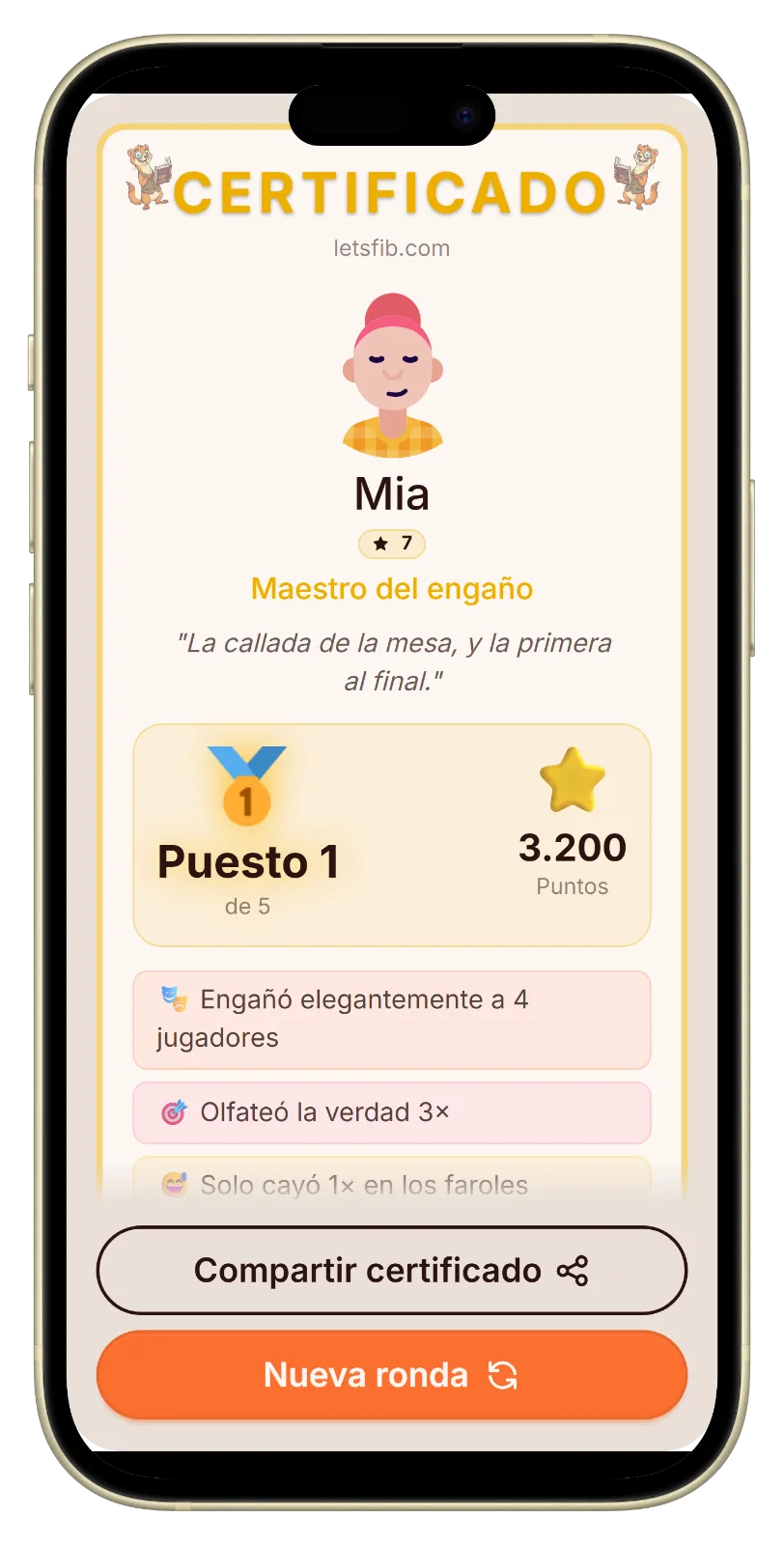 Let's Fib certificado