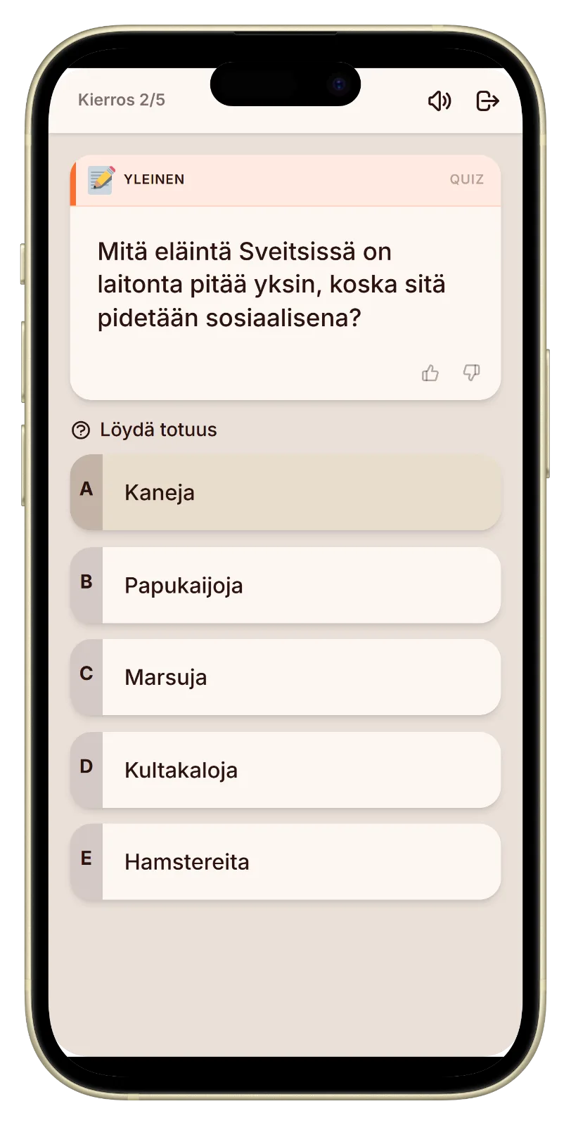 Äänestys Let's Fibissä