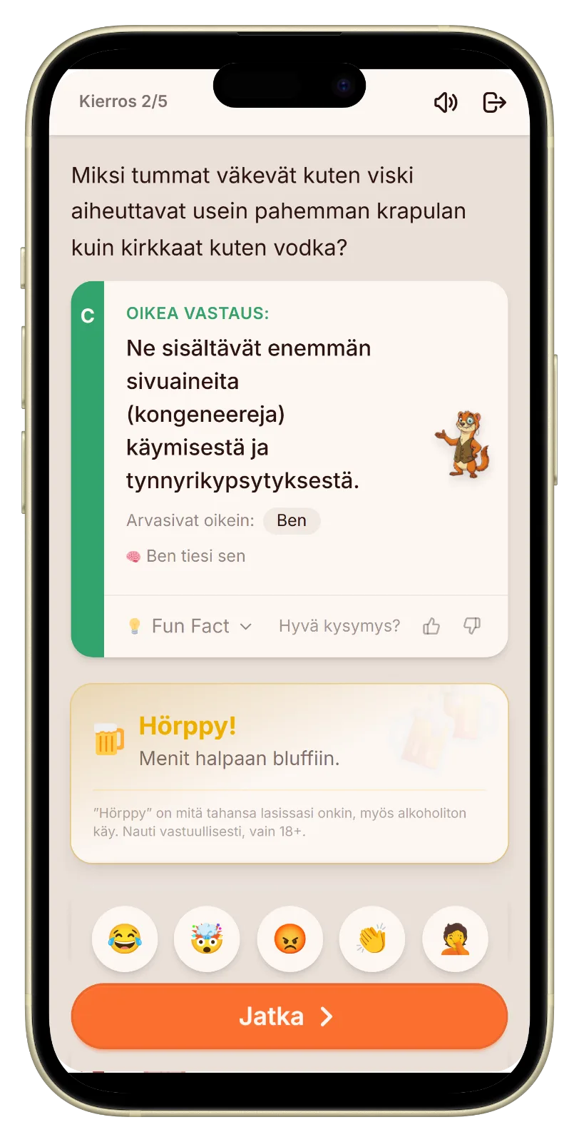 Let's Fib juomatila: paljastus näyttää kuka juo