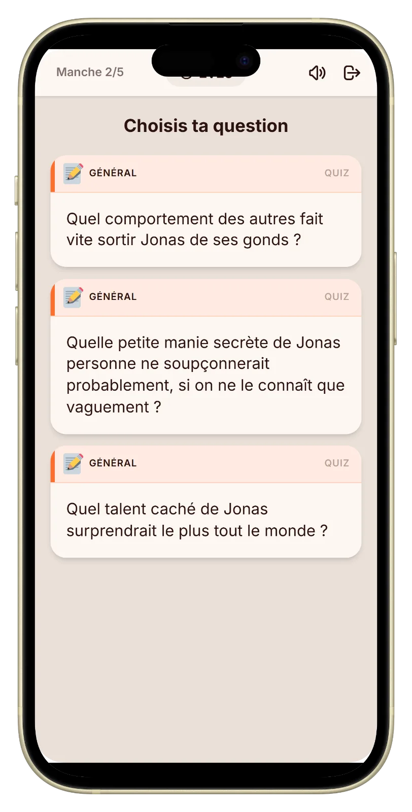 Question du mode Sur moi dans Let's Fib