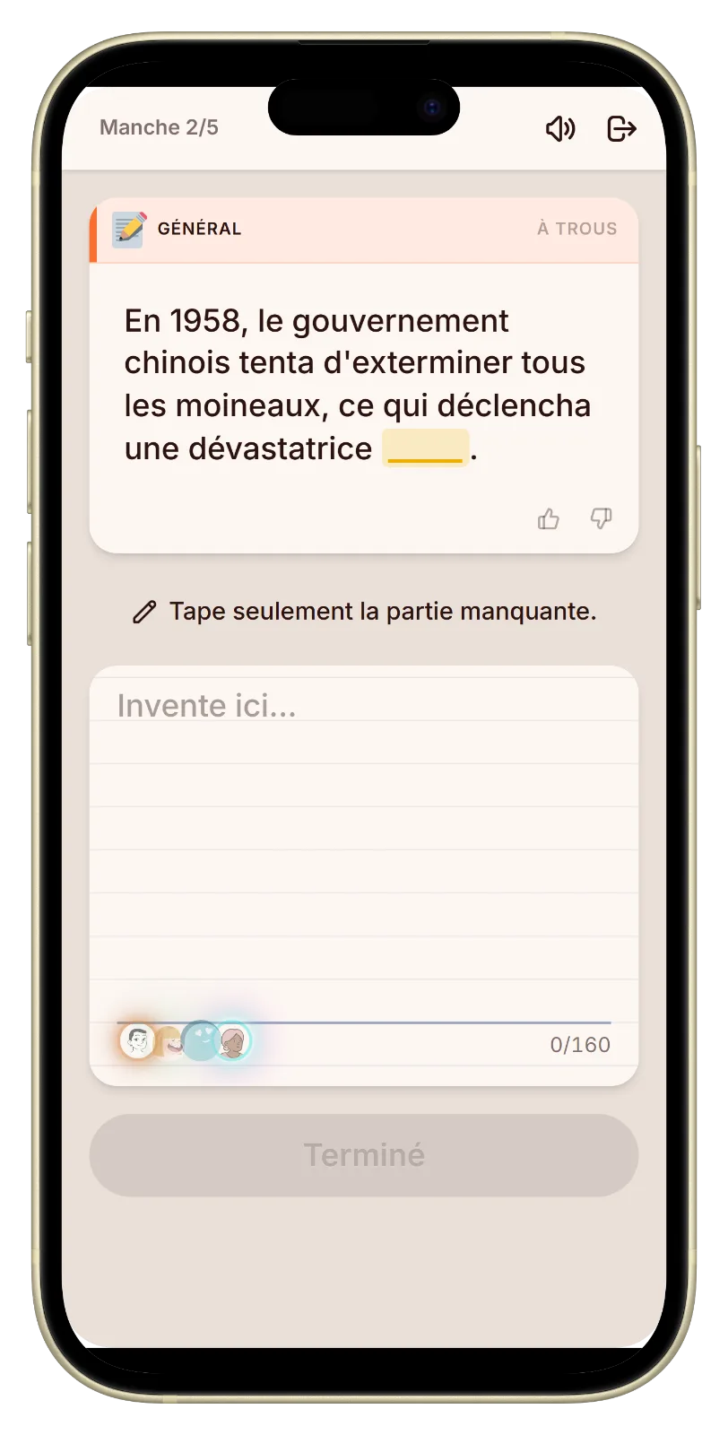 Écrire une réponse dans Let's Fib