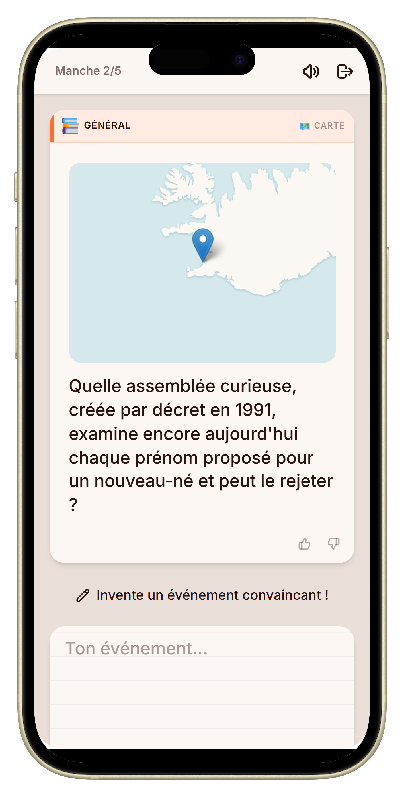 Let's Fib géo-quiz sur carte du monde