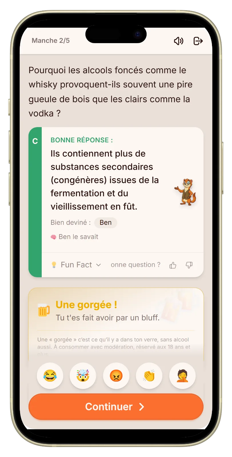 Let's Fib mode à boire : la révélation montre qui boit