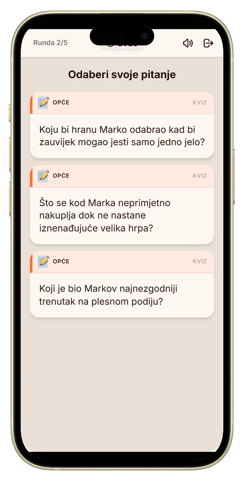 Let's Fib pitanje za način O meni