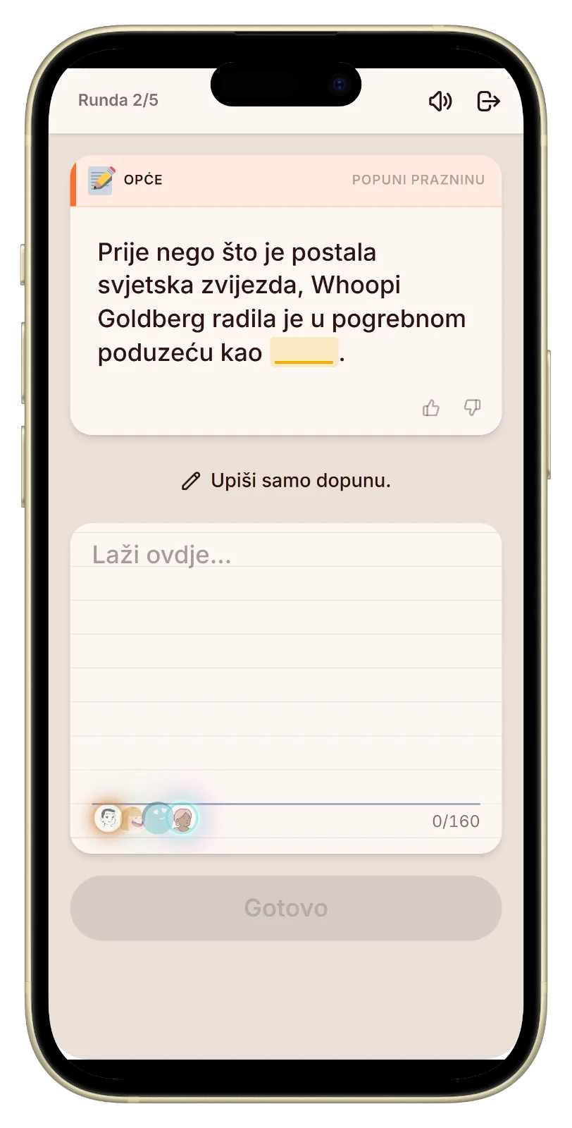Let's Fib pisanje odgovora