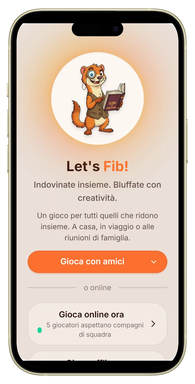 Let's Fib homepage