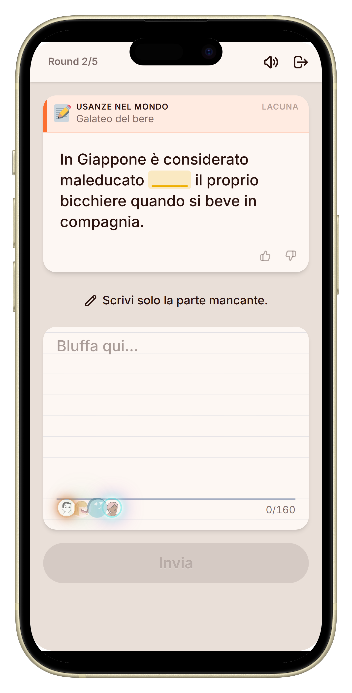 Let's Fib modalità bevuta domanda