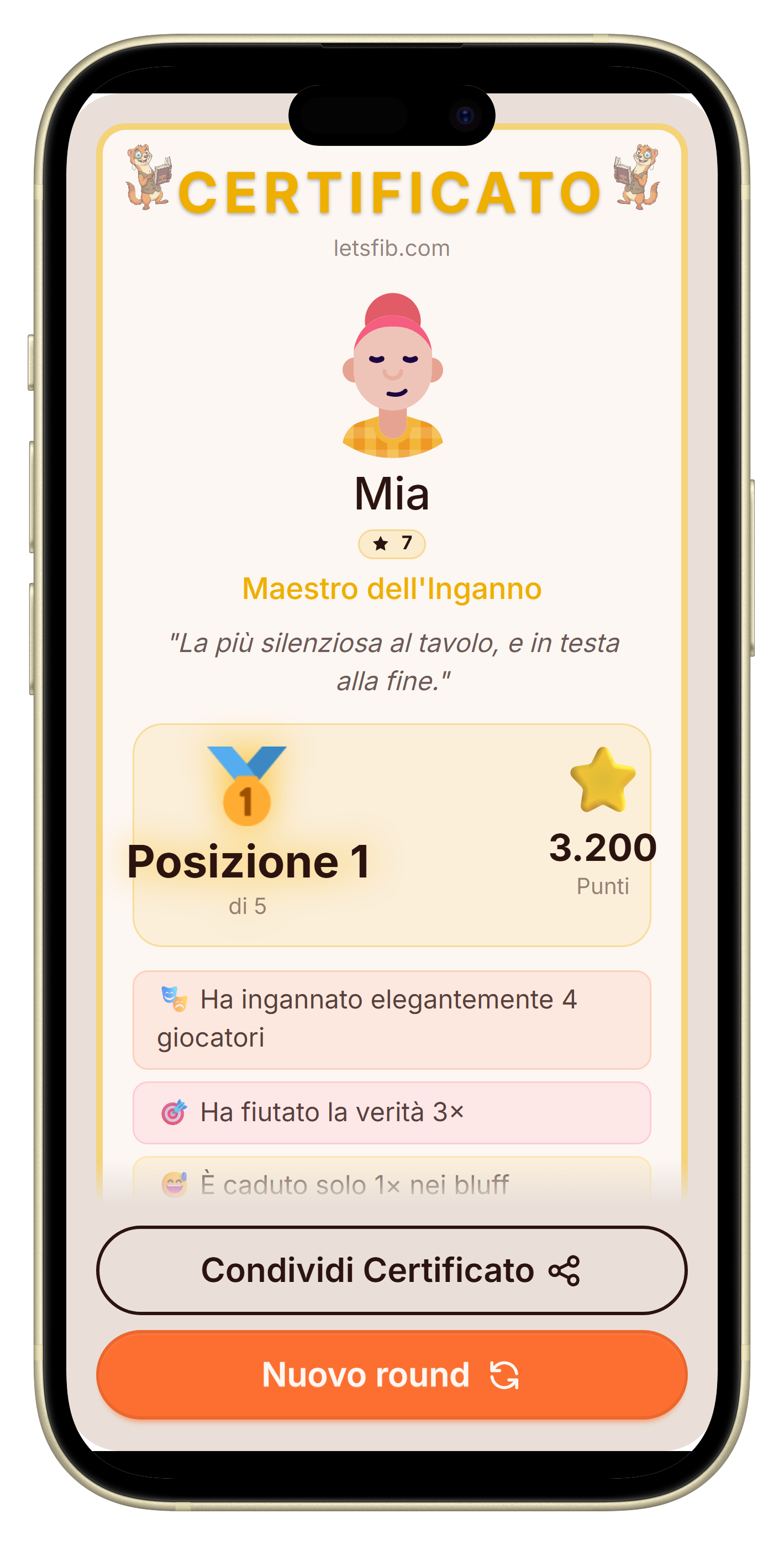Let's Fib certificato