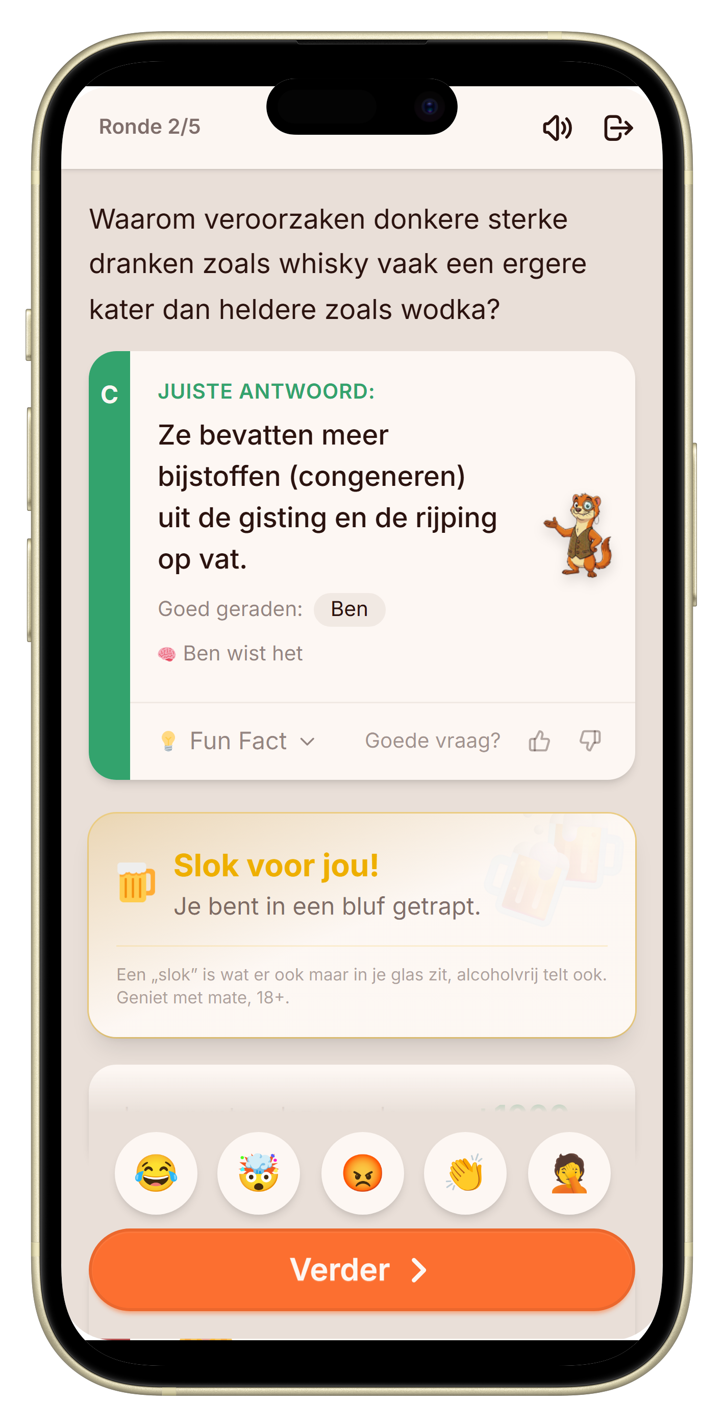 Let's Fib drink-modus: de onthulling laat zien wie er drinkt