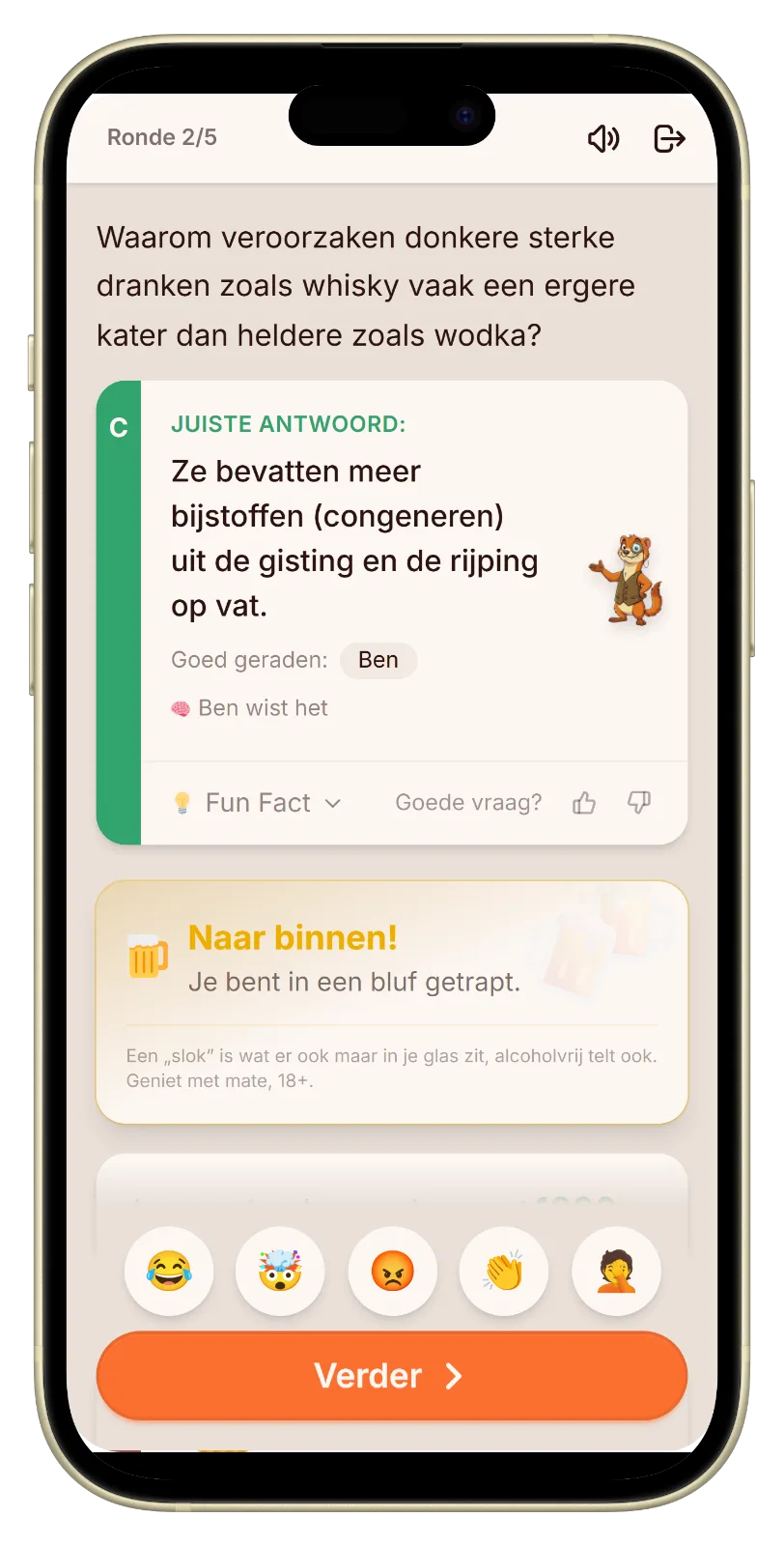 Let's Fib drink-modus: de onthulling laat zien wie er drinkt
