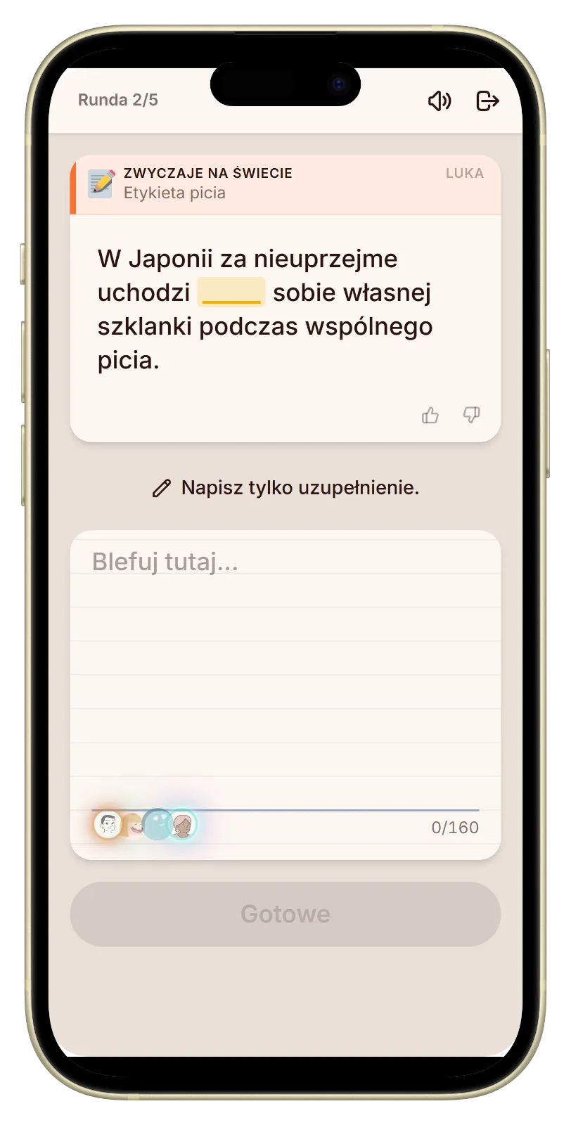 Let's Fib tryb picia pytanie