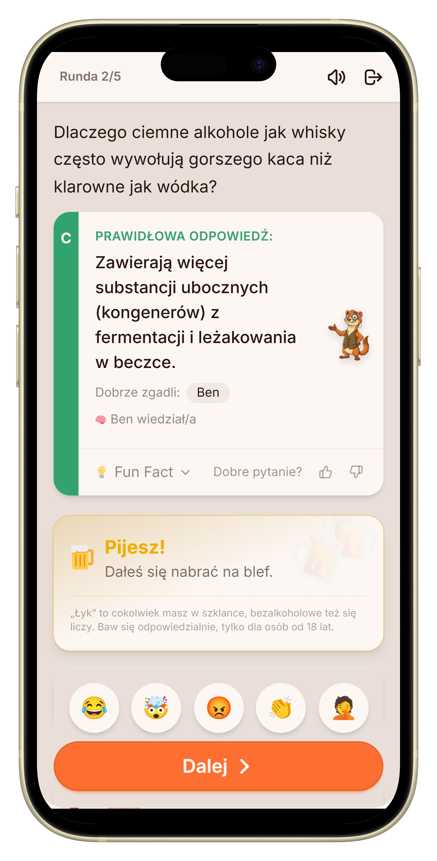 Let's Fib tryb picia: rozwiązanie pokazuje, kto pije
