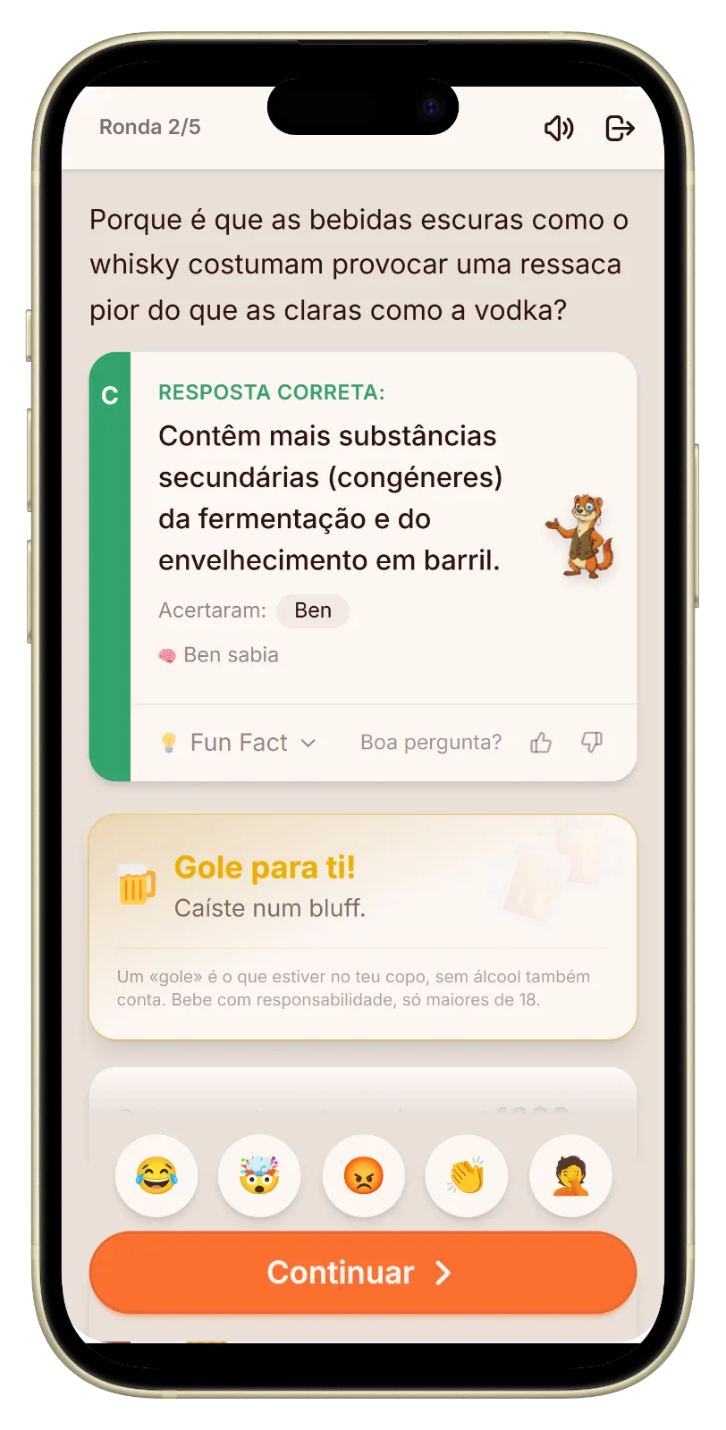Let's Fib modo de beber: a revelação mostra quem bebe
