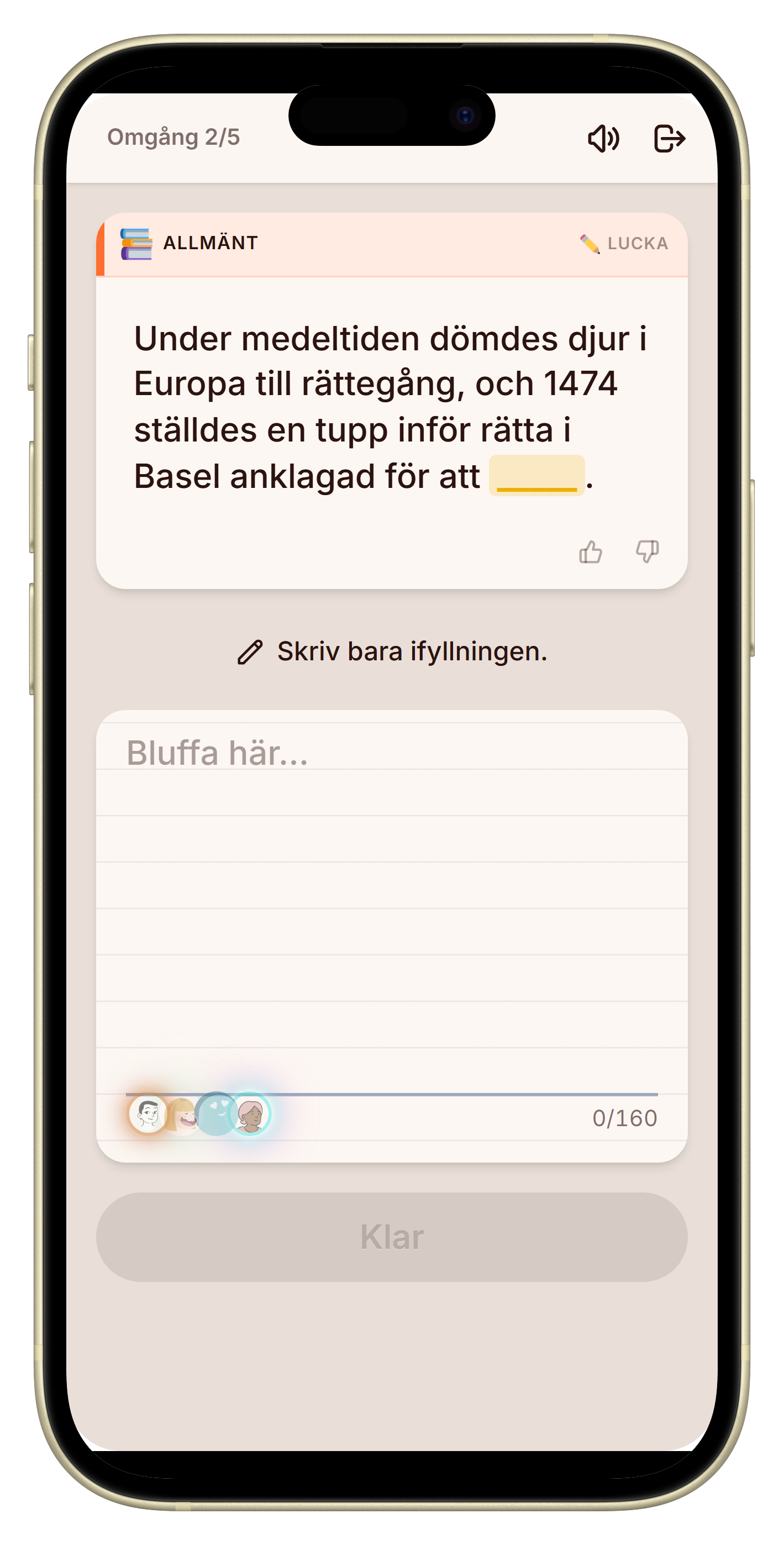 Let's Fib skriva svar
