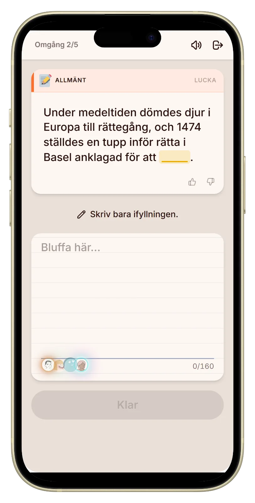 Let's Fib skriva svar
