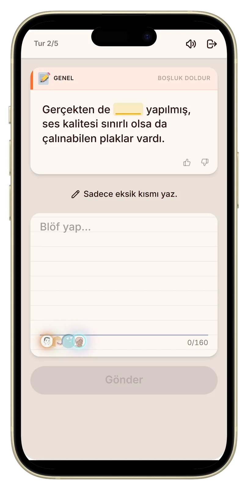 Let's Fib cevap yazma